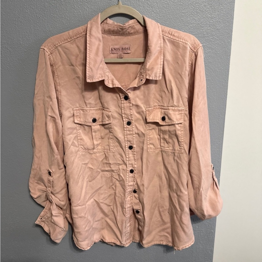 Knox Rose Blush Button-Up Shirt